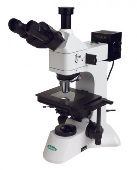 VEE GEE 1442MMI Metallurgical/Industrial Microscope with VIOS optics, 5x 10x 20 and 40x magnification-