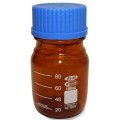 VEE GEE 20275-100 Glass Media Bottle, 100mL, Amber, Pack of 10-