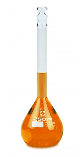 VEE GEE 2306A-250 SIBATA Class A TC Micro Volumetric Flask, 250 mL-