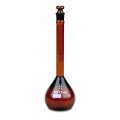 VEE GEE 2307A-500 SIBATA Class A Low-Actinic Amber Volumetric Flask, 500 mL-
