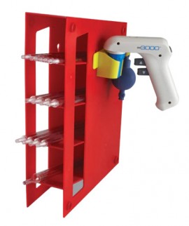 VEE GEE 30103 Pipet Rack, ABS, red-