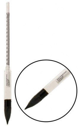 VEE GEE 6603DS-2, Dual Scale Hydrometer, Specific Gravity 1.200 to 1.420, Baume 25 to 42-