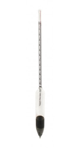 VEE GEE 6609-9 Baume Heavy Hydrometer, 0 to 25&amp;deg;, 0.2&amp;deg;-
