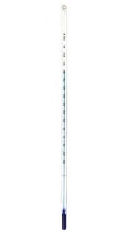 VEE GEE 80702 Total Immersion Blue Liquid Thermometer, -4 to 230&amp;deg;F, 12&amp;quot; length-