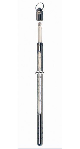 VEE GEE 80702-A Serialized Immersion Thermometer with armor, -4 to 230&amp;deg;F, total immersion-