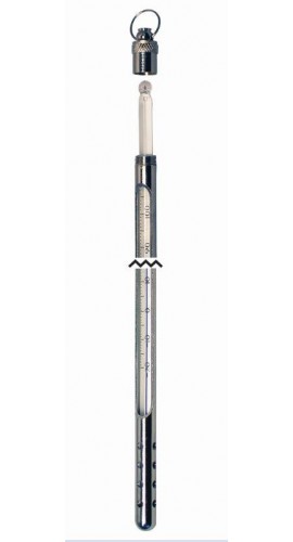VEE GEE 80704E-A Armored Encapsulated Glass Thermometer, 2&amp;deg;F-