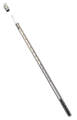 VEE GEE 80906-A Serialized Immersion Thermometer with armor, -35 to 50&amp;deg;C, partial immersion-