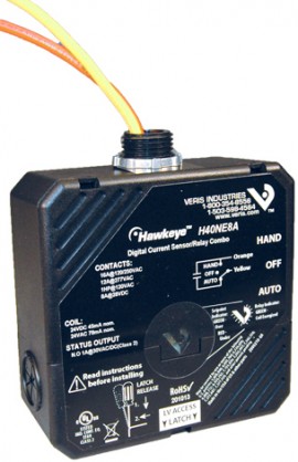 Veris H40NE8A CS Adj SPST Rly 16A 24V HOA-