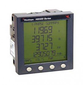 Veris H8463V Single-Circuit Digital Power Meter for voltage-mode CTs, panel mount, CT input-