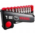 Vessel IB11P02U Impact Bit Set with magnetic bit holder, 11-piece-