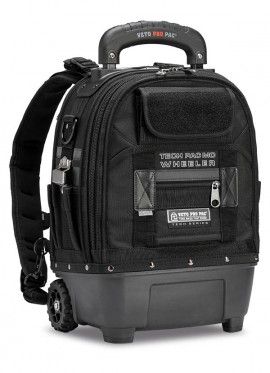 Veto Pro Pac VPP10873 TECH PAC MC Wheeler Blackout with 27 L volume and 50 lbs maximum payload-