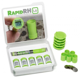 Wagner Meters 880-R0001-012 Smart Sensor 5 Pack with Total Reader for Rapid RH® L6-