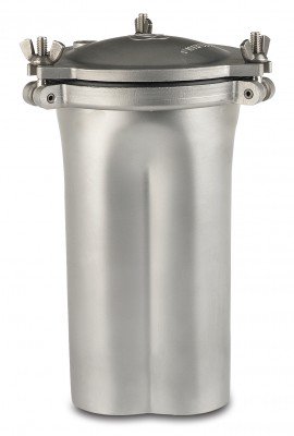 Waring SS510S Stainless Steel Blender Container with sealed cover, 33.8 fl oz-