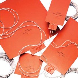 Watlow 010020C1-T001K Silicone Rubber Heater with 0.25" sponge, 1180 UL R/C lead insulation, 4' lead-