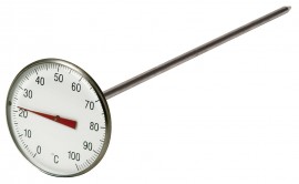 Weiss 134-8-125F Bi-Metal Thermometer, 25 to 125&amp;deg;F-