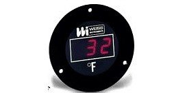 Weiss 20DT-F LED Thermometer, Front Flange, 120 V-