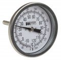Weiss 3RBM9-550 Bi-Metal Thermometer, 50 to 550&amp;deg;F (0 to 260&amp;deg;C), 3" Dial, 9" Straight Stem-