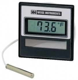 Weiss 72SD-F Light-Powered NSF Thermometer, 72 mm, Front Flange-