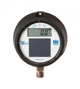 Weiss DUGY3-015-2L Solar-Powered Pressure Gauge, 15 psi, &amp;frac12;&amp;quot; NPT-