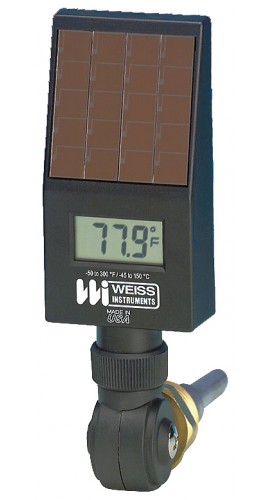 Weiss DVUT35 Digital Thermometer with Transmitter, 3-1/2&quot; Stem-