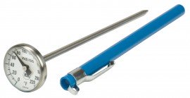 Weiss PT5125F 1&quot; Bi-Metal Thermometer, 25 to 125&amp;deg;F-