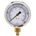Weksler Glass 401L4PP Glycerin Filled Gauge, 4", 0/10,000 psi-