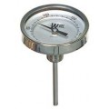 Weksler Glass 3BK04DG Bimetal Thermometer, 0 to 250&amp;deg;F/20 to 120&amp;deg;C, 4&amp;quot; stem-