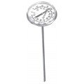 Weksler 2R08-220 Compact Bimetal Dial Thermometer, 0 to 220&amp;deg;F, 8&quot; Plain Stem-