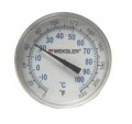 Weksler 2T02-220 Compact Bimetal Dial Thermometer, 0 to 220&amp;deg;F, 2 1/2" Stem-