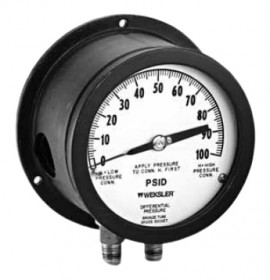 Weksler BD14AP54LWXSH Regal Differential Gauge, 0 to 20 psi-