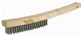 Weld-Mate NT611 Scratch Brush with long handle, stainless steel, 13&amp;frac34;"-