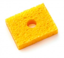 Weller T0052241999 Single-Layer Cleaning Sponges, yellow, 5-pack-