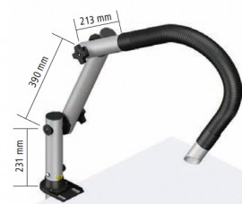 Weller T0053657999N Kit 1S WF Extraction Arm with sloped nozzle-