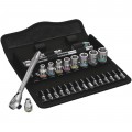 Wera 05004018001 Ratchet Set, 1/4&amp;quot; drive, metric-