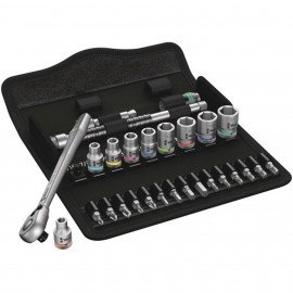 Wera 05004021001 8100 SA 11 Zyklop Metal Ratchet Set, 1/4&amp;quot; drive, SAE-