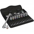 Wera 05004021001 8100 SA 11 Zyklop Metal Ratchet Set, 1/4&amp;quot; drive, SAE-