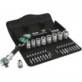 Wera 05004046001 Ratchet Set, 3/8&amp;quot; drive, metric-