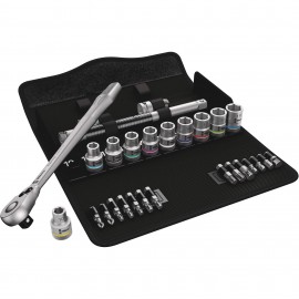 Wera 05004078001 Zyklop Metal Series Ratchet Set, 1/2&amp;quot; drive, 29-piece-
