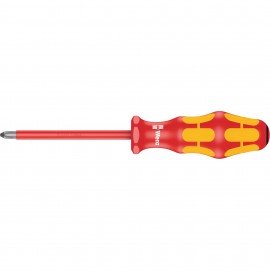 Wera 05006164001 Insulated Pozidriv Screwdriver, #2, 8-1/8&amp;quot;-