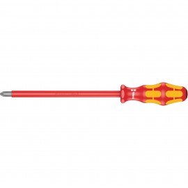 Wera 05006168001 Insulated Pozidriv Screwdriver, #4, 12-1/4&amp;quot;-