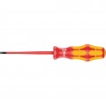 Wera 05006441001 Insulated Slotted Screwdriver, 4 mm tip, 4&amp;quot; shank-