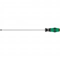 Wera 05008060001 Slotted Screwdriver, 1/4&amp;quot; Tip, 12&amp;quot; Shank-
