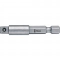 Wera 05050210001 Square Bit Adapter, 1/4&amp;quot; drive, 4&amp;quot; length-