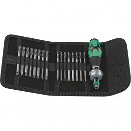 Wera 05051041001 Kraftform Kompakt 60RA, 17 pieces, SAE-