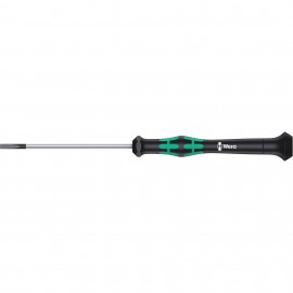 Wera 05118010001 Micro Series Precision Screwdriver, 3 mm Slot Cabinet, 3-1/8&amp;quot; shank-