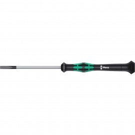 Wera 05118012001 Precision Screwdriver, 3.5 mm Slot Cabinet, 3-1/8&amp;quot; shank-