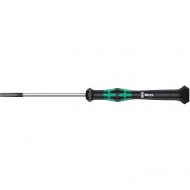 Wera 05118014001 Precision Screwdriver, 4 mm Slot Cabinet, 3-1/8&amp;quot; shank-