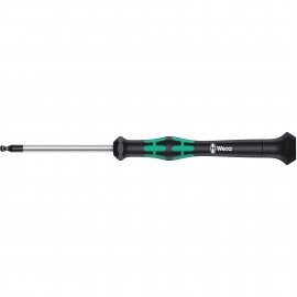 Wera 05118102001 Micro-Ball Screwdriver, 3/32&amp;quot;, 2-3/8&amp;quot; Shank-