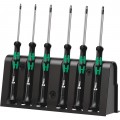 Wera 05118154001 Precision Screwdriver Set, 6-piece, tamper resistant torx-