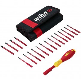Wiha 28398 Insulated Blade Set, 1000 V, 19-piece-